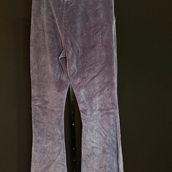 Aerie Blue Velvet High Waisted Flare Pant - Picture 4 of 5